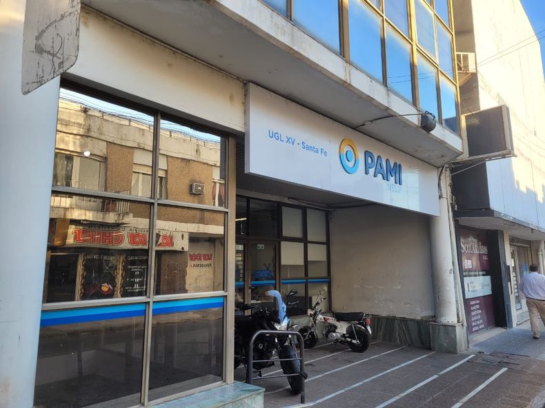 La sede del Pami en la ciudad de Santa Fe.