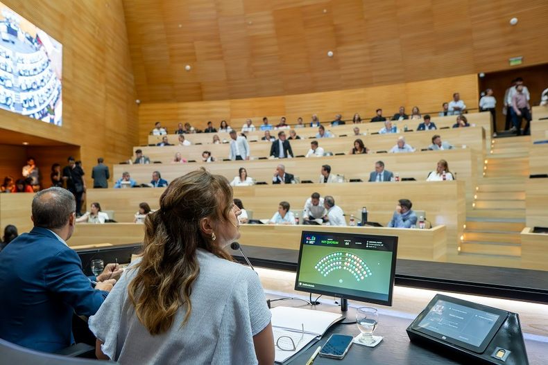 Myrian Prunotto en la primera sesi&oacute;n 2025 de la Legislatura de C&oacute;rdoba.