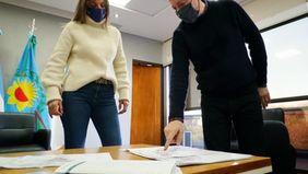 Gray y Galmarini avanzaron con obras para Esteban Echeverría