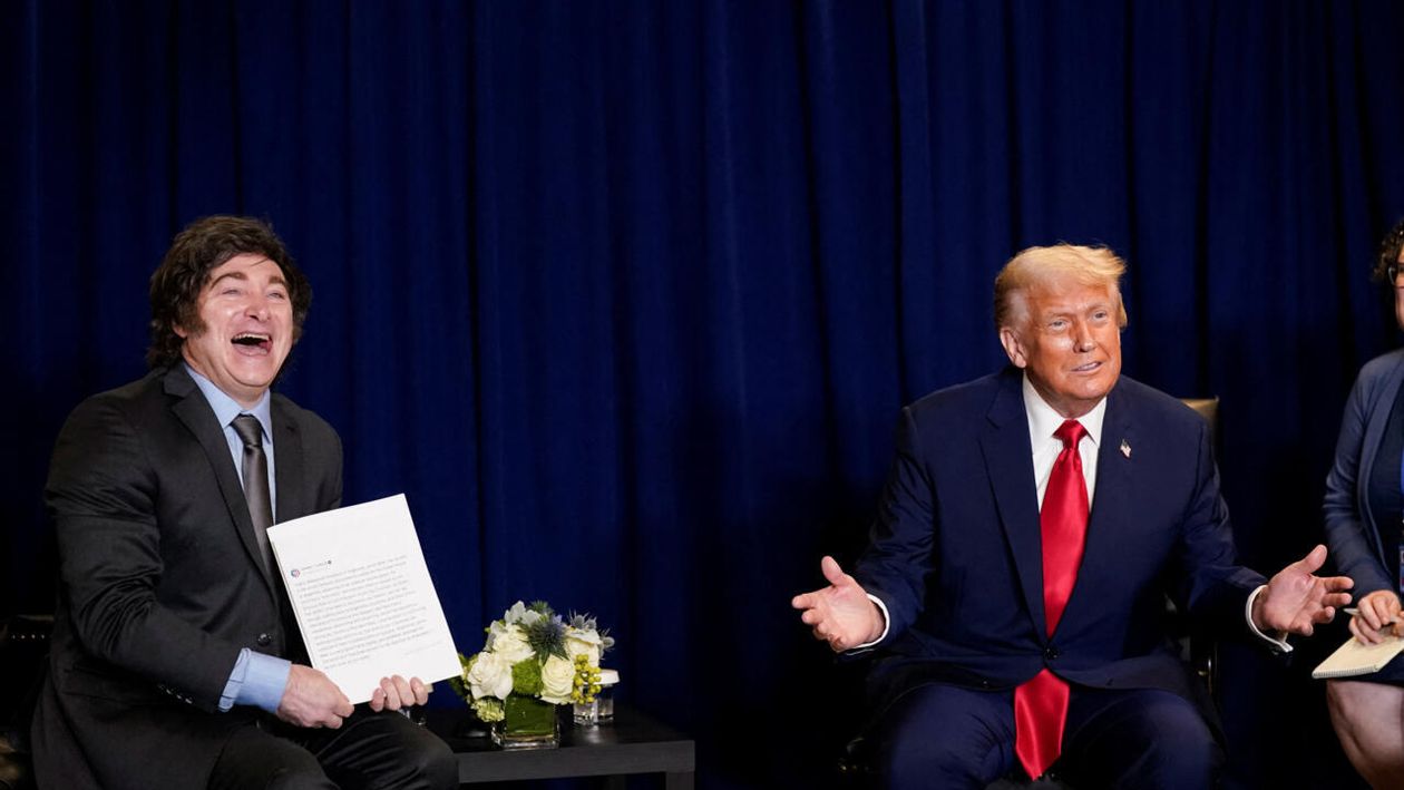Javier Milei y Donald Trump.