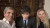 Toto Caputo, Javier Milei y Karina Milei.&nbsp;