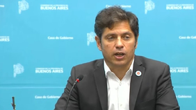 Axel Kicillof, en conferencia de prensa &nbsp;