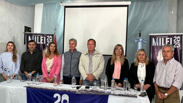 Sebastián Etchevehere y Mayda Spiazzi, la fórmula para la gobernación de La Libertad Avanza en Entre Ríos junto con otros candidatos del espacio.