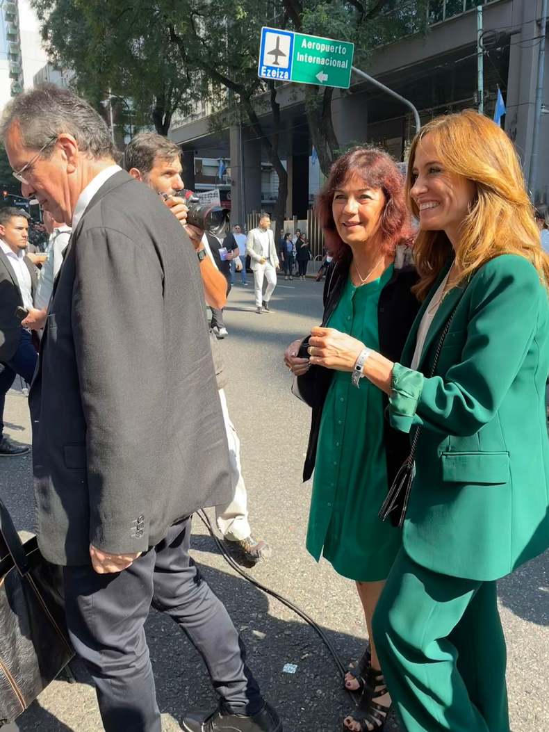 Vilma Ibarra, secretaria Legal y Técnica de la Presidencia, y Victoria Tolosa Paz, ministra de Desarrollo Social.&nbsp;