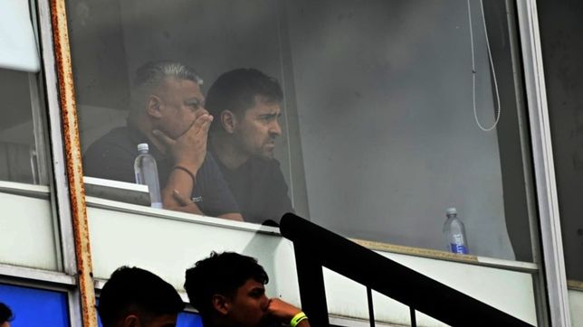 Chiqui Tapia en los palcos del estadio Julio Humberto Grondona, de Arsenal de Sarandí