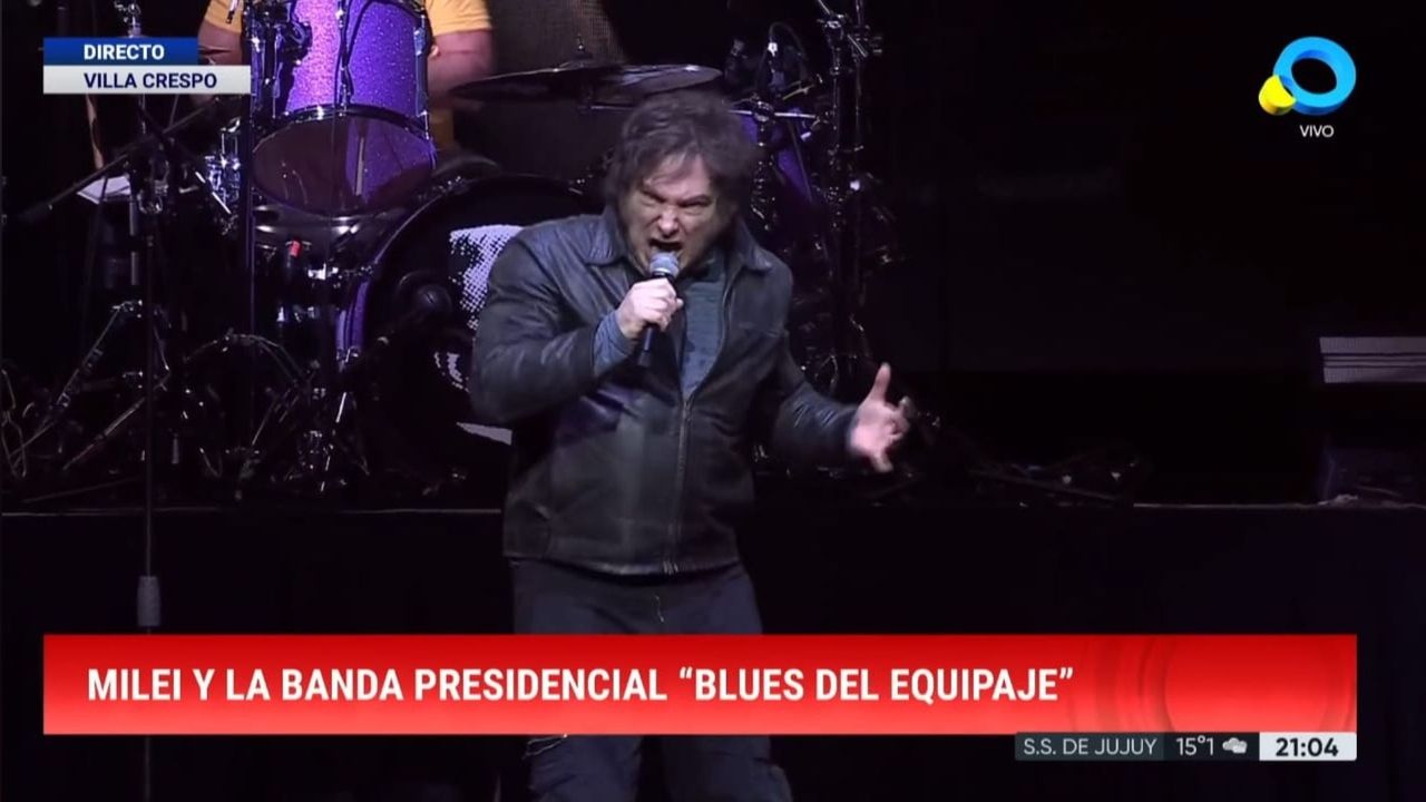 La TV Pública pasa en directo el recital de Javier Milei en el Movistar Arena