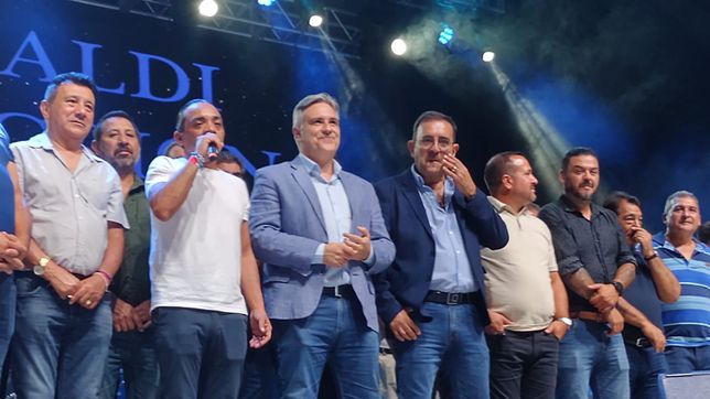 Martín Llaryora, en un acto con las 62 Organizaciones Peronistas.&nbsp;