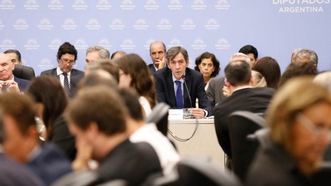 Eduardo Rodríguez Chirillo, secretario de energía, durante la exposición de la ley ómnibus. 
