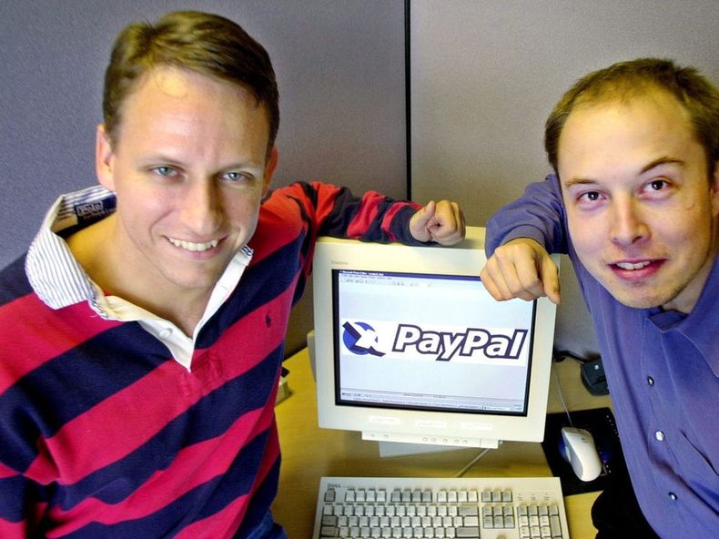Peter Thiel y Elon Musk.