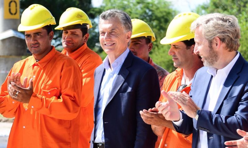 Mauricio Macri y Rogelio Frigerio en Entre Ríos. Foto de archivo.