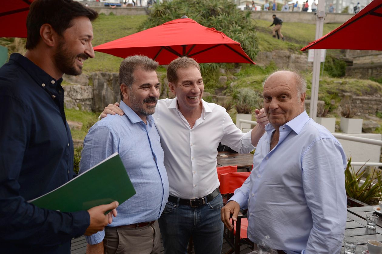 Martín Yeza, Cristian Ritondo, Diego Santilli y Hernán Lombardi.