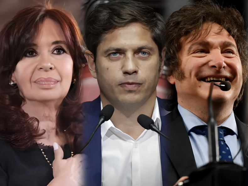 Cristina Fernndez de Kirchner Axel Kicillof y Javier Milei La entrevista del gobernador con Clarn despert un mar de suspicaciasnbsp