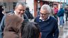 Julio Zamora y Gustavo Aguilera, el candidato de Somos, de campaña en San Fernando