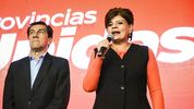 El gobernador de Jujuy, Carlos Sadir, y la diputada María Inés Zigarán.