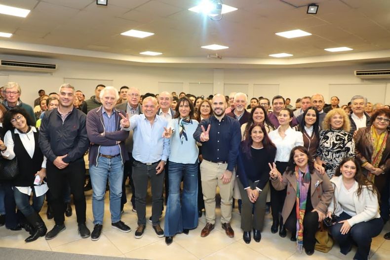 Aldo Leiva fue el anfitrión de la reunión en la sede del PJ de Resistencia