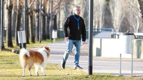 Paseo con Dylan, voto con pogo, almuerzo con amigos y chat con CFK
