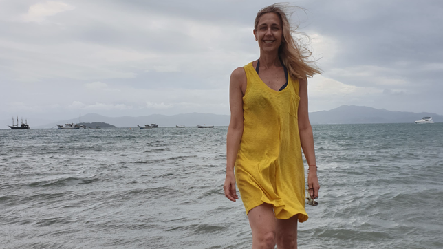 Varinia Lichi Marín, diputada nacional por La Pampa: eligió la playa para sus vacaciones de verano y aspira a otro mandato en el Congreso.&nbsp;