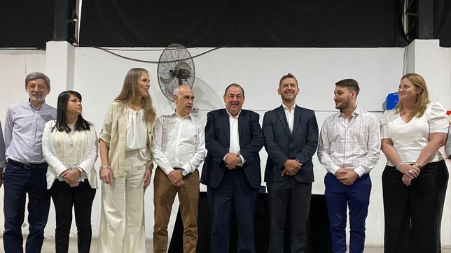 Juan Pablo Poletti en la presentación de su gabinete.