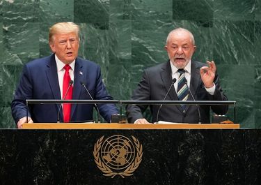 Donald Trump y Luiz Inácio Lula da Silva. La Asamblea General de las Naciones Desunidas es el campo de batalla de la grieta de América.