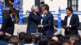 Fernández y Massa en Mendoza. De economía, ni media palabra.