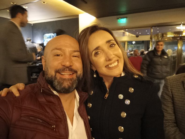 Diego Spagnuolo y Victoria Villarruel 