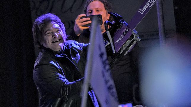 Panic show de Javier Milei.