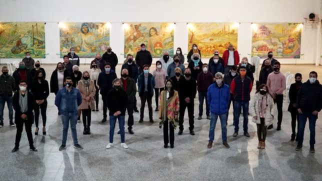 aunque duela: en su seccion base, berni presiona con arenga de internas