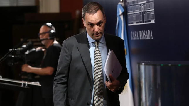 Manuel Adorni, jefe de Gabinete.