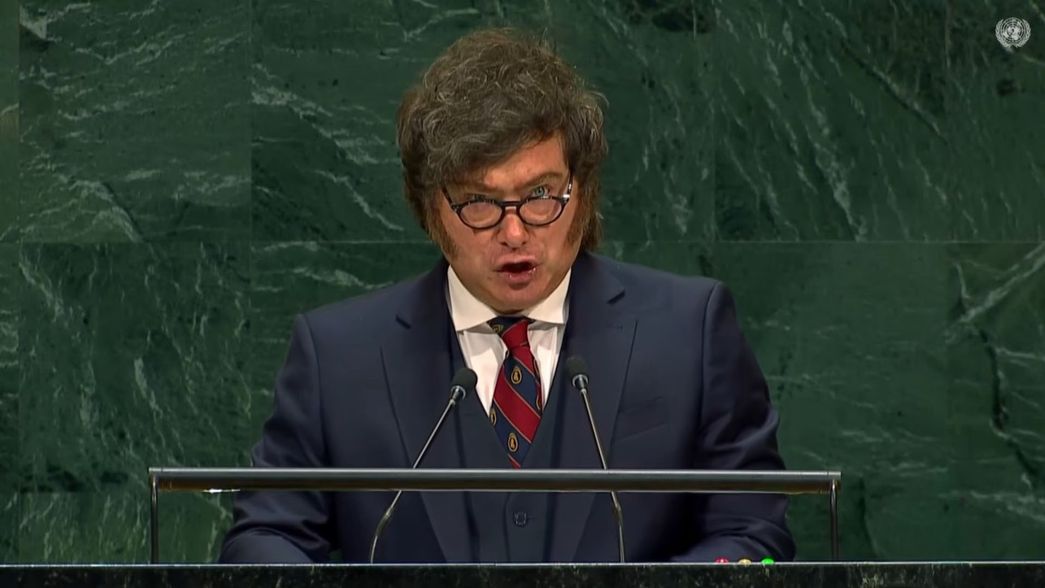 Javier Milei en la ONU.