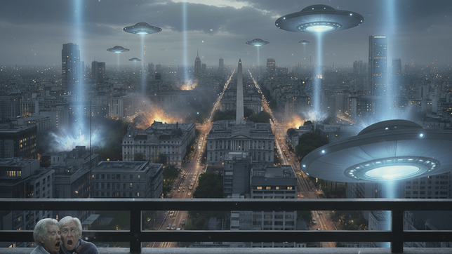 La flota de Donald Trump ya está en Buenos Aires (Imagen generada con inteligencia artificial -Gemini-).