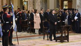 Javier Milei y Victoria Villarruel en el tedeum patrio