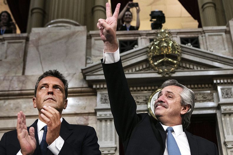 Sergio Massa y Alberto Fernández.