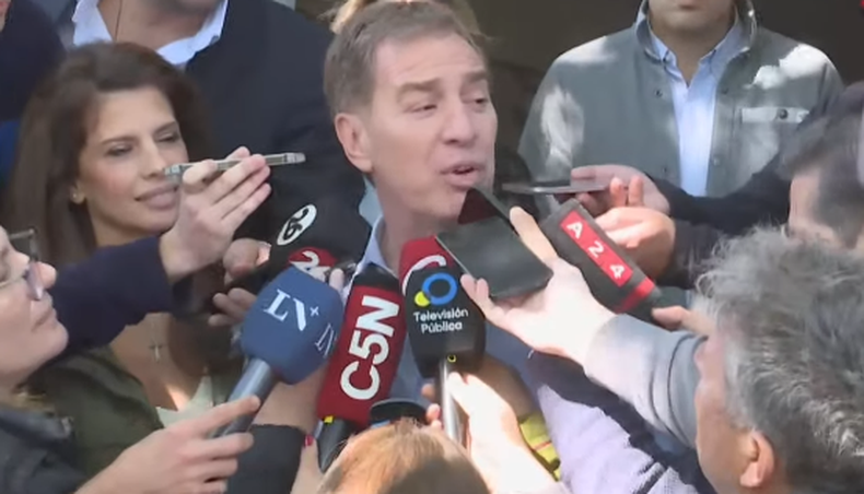 Diego Santilli. Captura de la transmisión de C5N.
