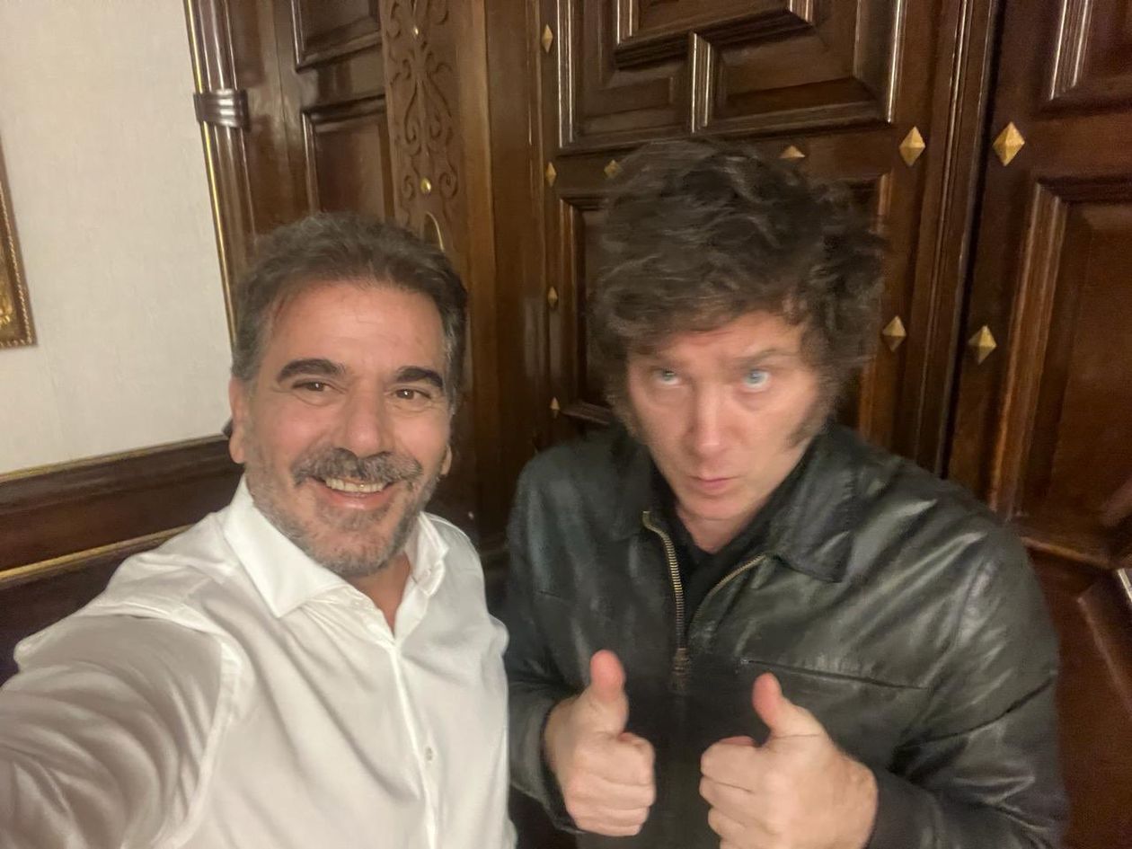 Javier Milei y Cristian Ritondo.