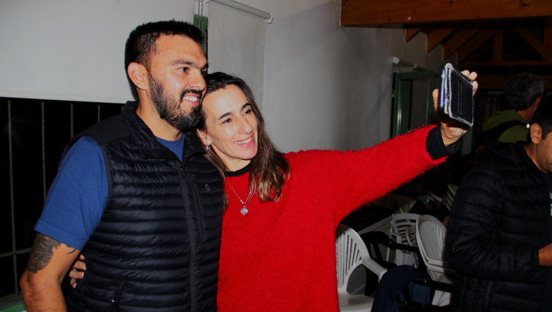 Soledad Salaburu y César Godoy, representantes de dos corrientes que se oponen a la conducción de Parrilli y Martínez
