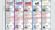 La boleta única utilizada en la última elección de Mendoza, con opción de lista completa.&nbsp;
