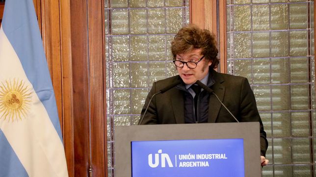 Javier Milei en la UIA.