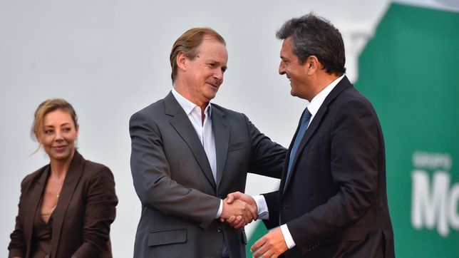 El ministro Sergio Massa y el gobernador entrerriano Gustavo Bordet