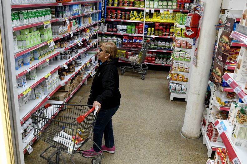 Changuitos vacíos y ventas por el piso en la economía de Javier Milei.