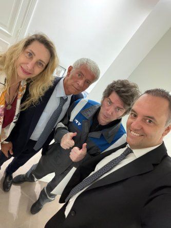 Karina Milei, Javier Milei y Mariano Cúneo Libarona