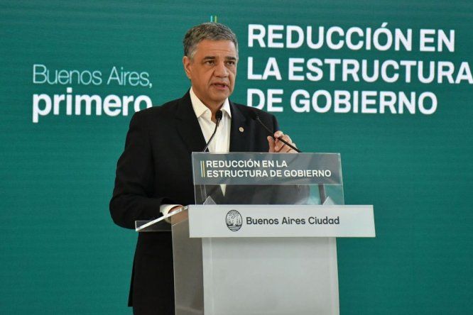 Jorge Macri al anunciar el desdoblamiento.&nbsp;