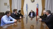 Rogelio Frigerio recibió a productores de arroz de Entre Ríos a mitad de este año. El gobierno anunciará medidas de alivio para el sector.