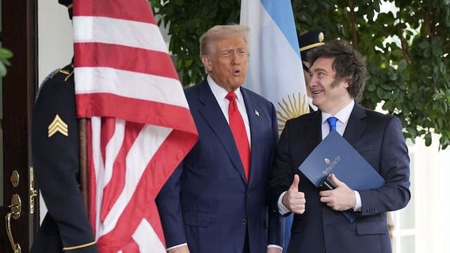 Javier Milei y Donald Trump.