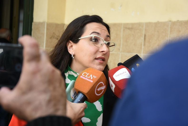 Carla Deiana, candidata a la gobernación de Santa Fe por el Frente de Izquierda (Foto: Maia Sacco)
