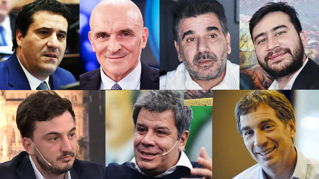 Maximiliano Abad, José Luis Espert, Cristian Ritondo, Nahuel Sotelo, Agustín Romo, Facundo Manes y Diego Santilli.