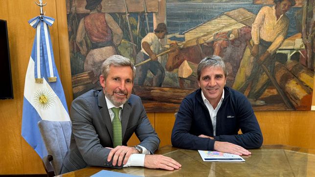 El gobernador de Entre Ríos, Rogelio Frigerio, y el ministro de Economía Luis Caputo. Foto de archivo. El gobernador de Entre Ríos, Rogelio Frigerio, y el ministro de Economía Luis Caputo. Foto de archivo.