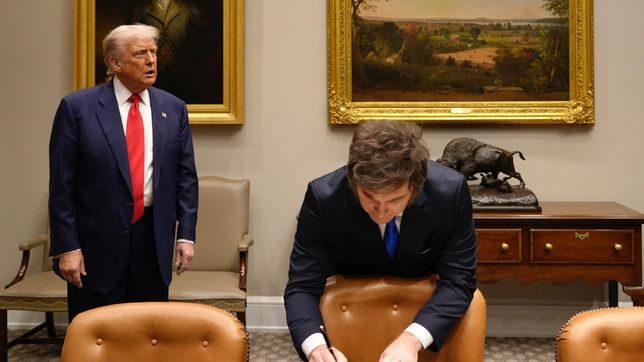 Javier MIlei y Donald Trump.&nbsp;