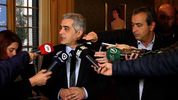 Bartolacci y el intendente de Rosario Pablo Javkin. El rector se opone al sistema educativo de Javier Milei