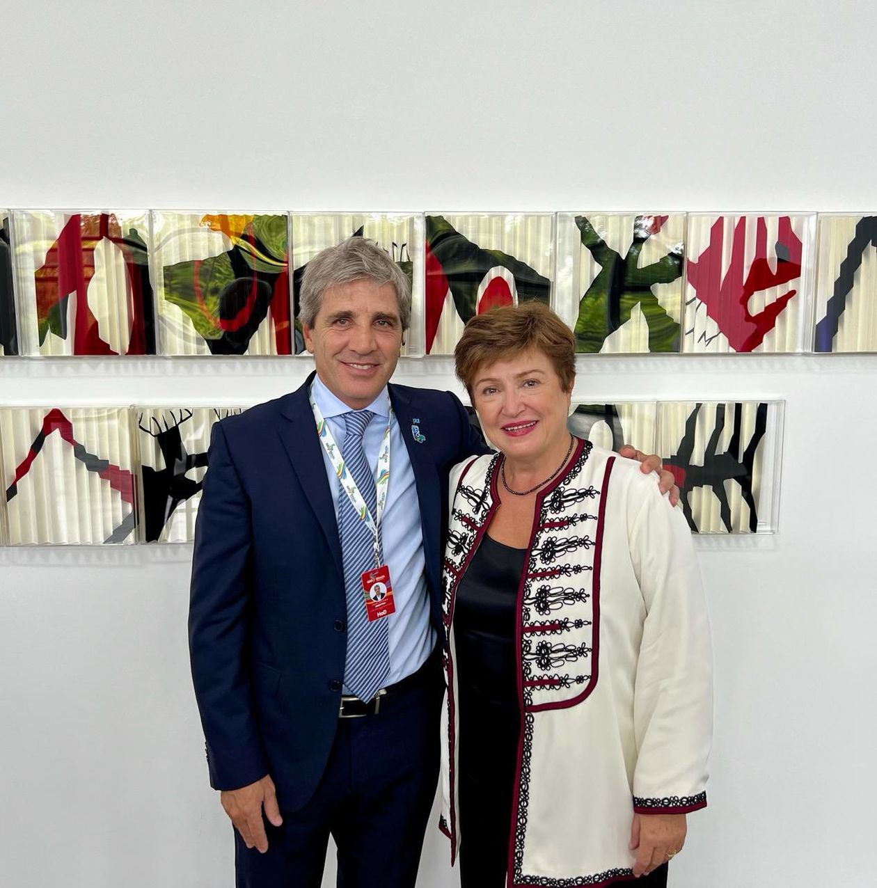 Toto Caputo junto a Kristalina Georgieva