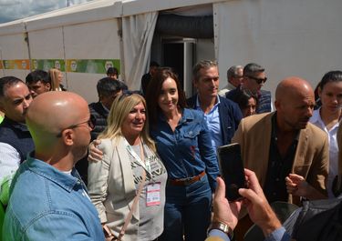Victoria Villarruel en Expoagro 